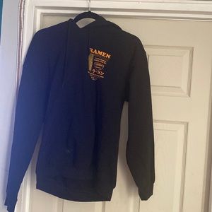 Ramen orange and black hoodie